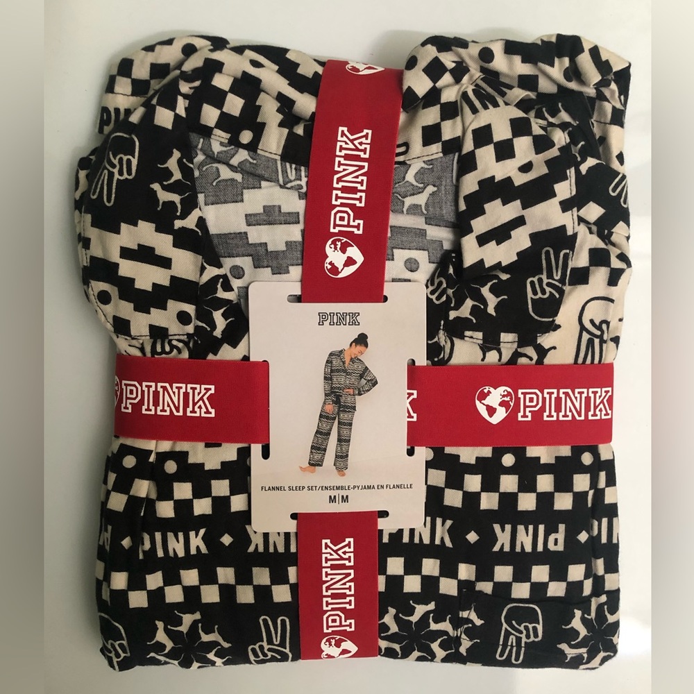Pink Flannel Sleep Set